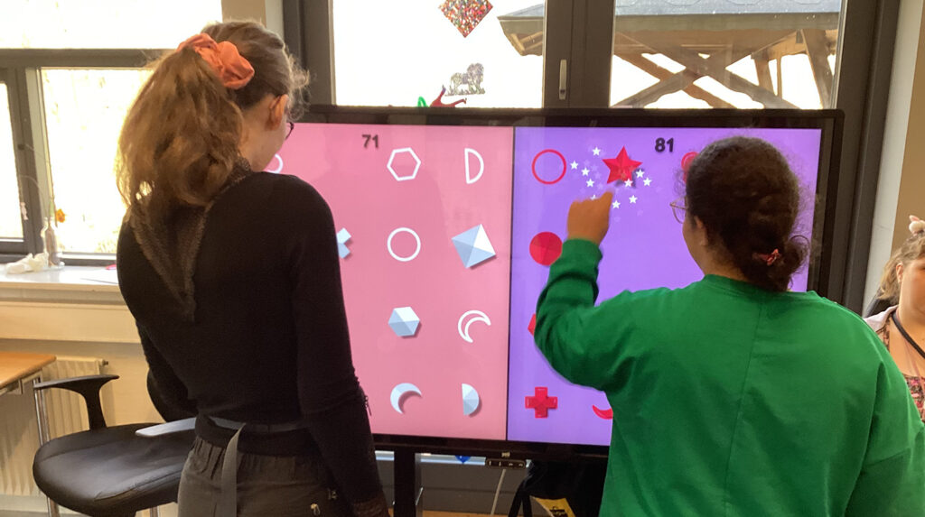 YetiCare activity screen in use at Fabos activity center